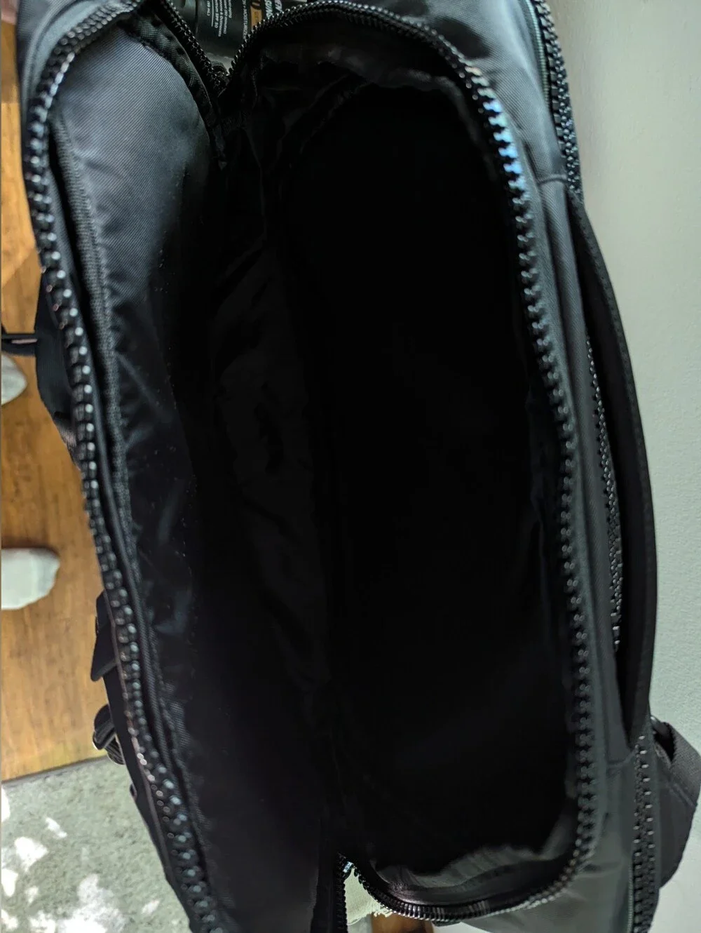 Topo Designs Global Briefcase 3-Way Backpack Laptop Bag NWOT Black Logo